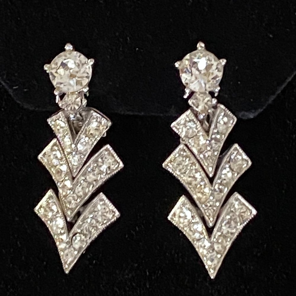 Vintage Bogoff Sparkling Crystal Necklace & Earri… - image 8